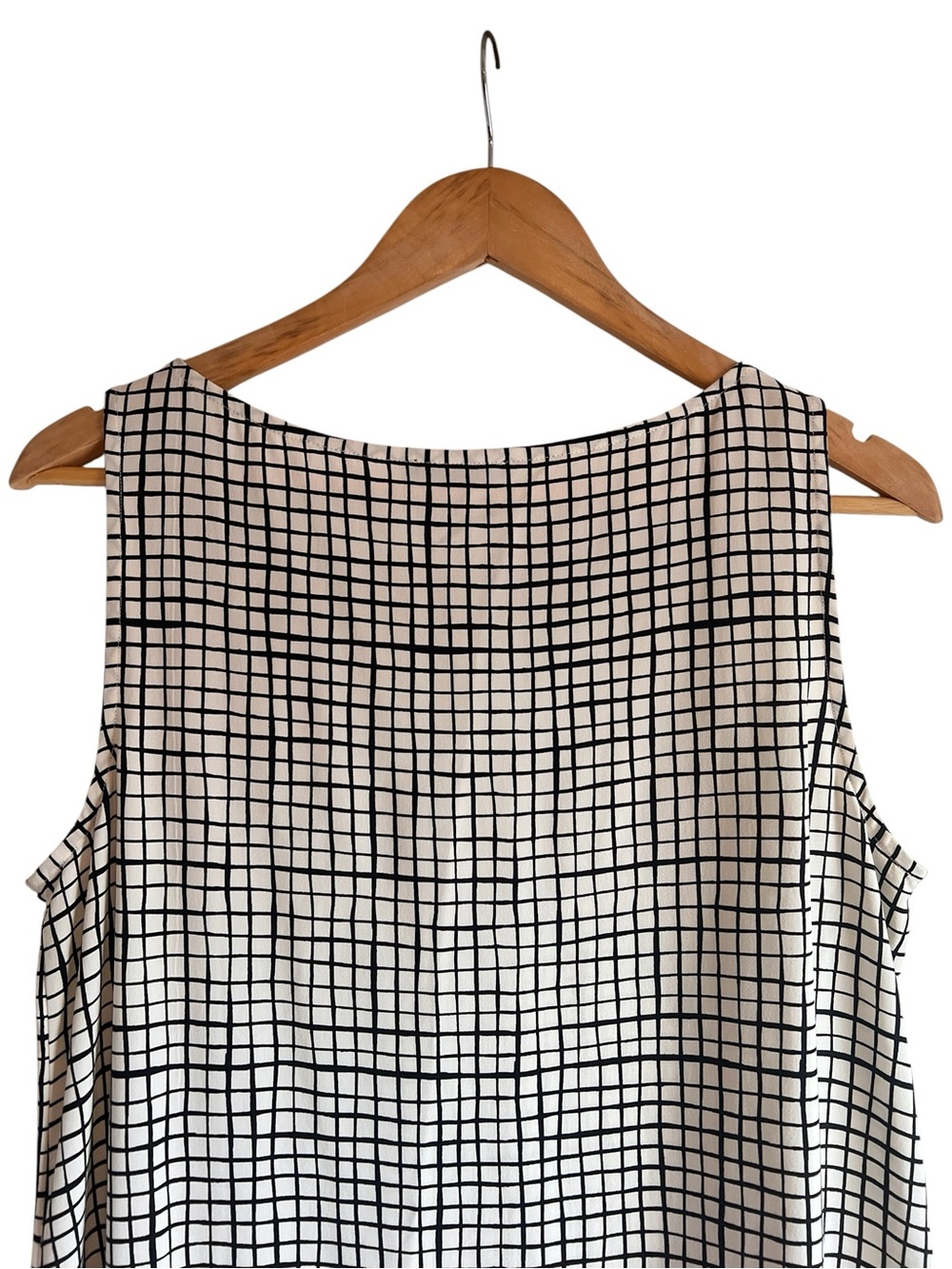 Eileen Fisher textured crepe sleeveless long top XS like new condition - Picture 9 of 12